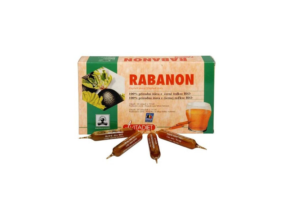 Phytoderma Bio Rabanon - 100% šťáva z černé ředkve 20x10 ml