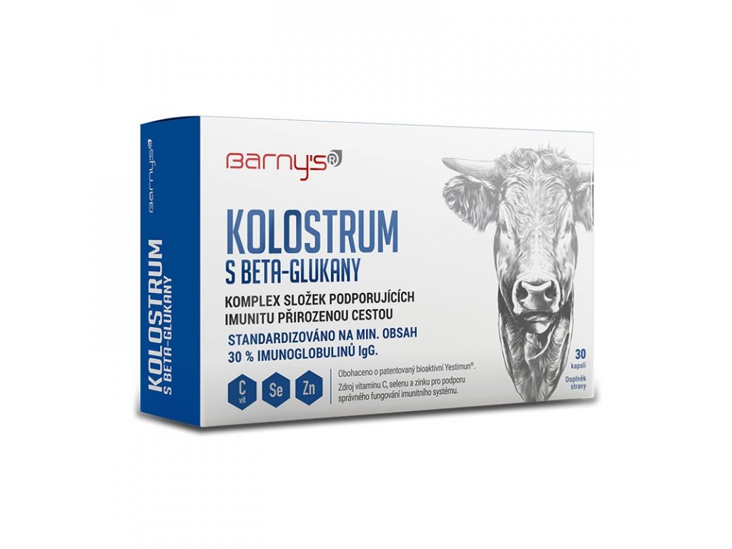 Barny´s Kolostrum s beta-glukany 30 kapslí