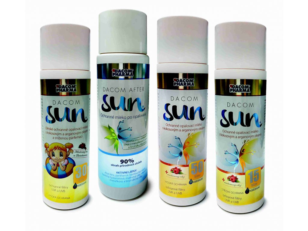 Dacom Sun Dětské ochranné opalovací mléko SPF30 200 ml