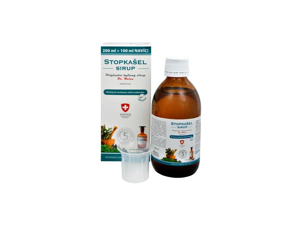 StopKašel sirup dr. Weiss pro děti 200 ml + 100 ml ZDARMA