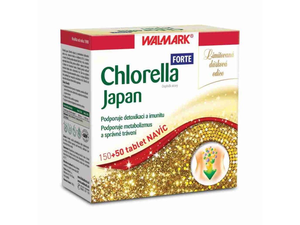 Walmark Chlorella Japan Forte 500mg 150 tbl. + 50 tbl. ZDARMA MJ