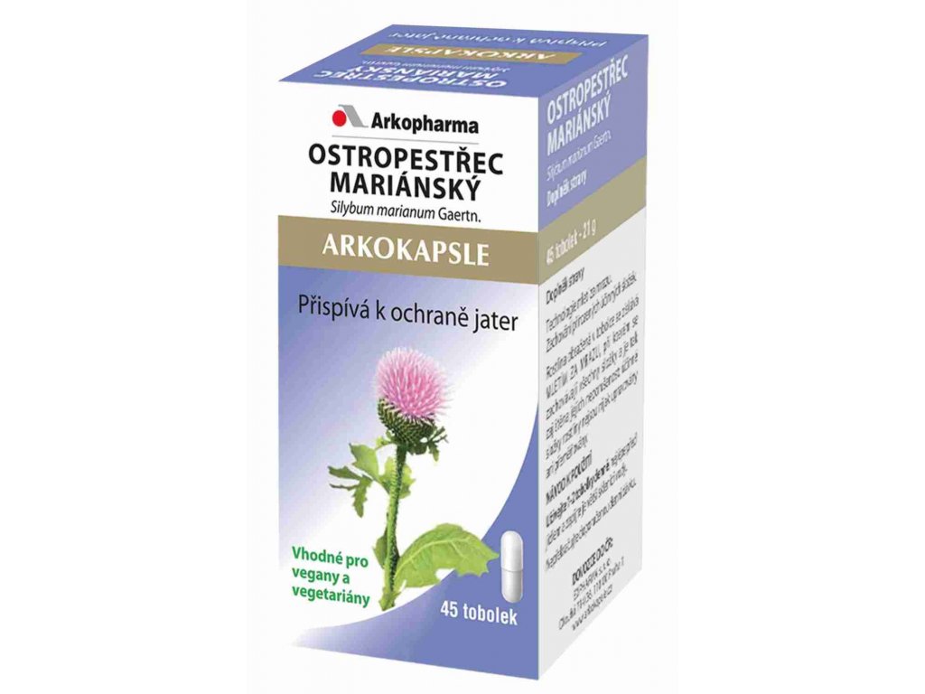 Arkokapsle Ostropestřec mariánský 45 kapslí