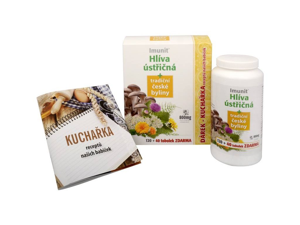 Imunit Hlíva ústřičná 800 mg tradiční české byliny 120 tob. + 40 tob. ZDARMA