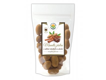 Mandle v mléčné čokoládě se skořicí (Balení 150 g)