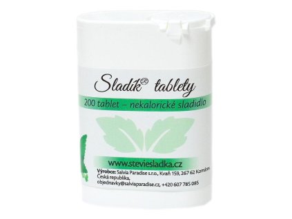 Sladík sladidlo - stévie sladká tablety (Balení 200 Ks)