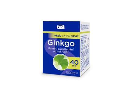 GS Ginkgo 40 mg + Gotu kola 90 tbl. + 30 tbl.