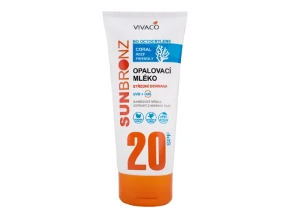 Vivaco Opalovací mléko SUN BRONZ SPF 20 Coral Friendly 200 ml