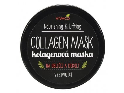 Vivaco Vyživující kolagenová maska s kyselinou hyaluronovou 100 ml