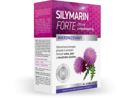 Silymarin Forte 250 mikronizovaný ostropestřec s vit D3