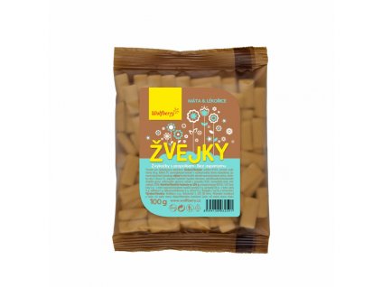 Wolfberry Žvejky s propolisem, máta + lékořice 100 g