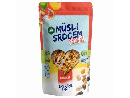 musli srdcem sypane ovocne 350g