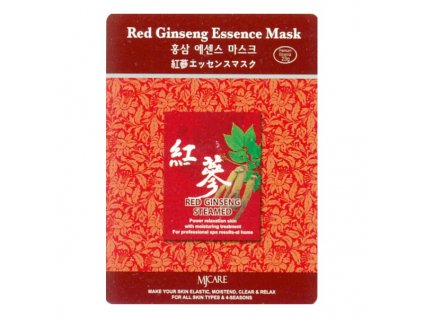 pletova maska mjcare red ginseng essence mask