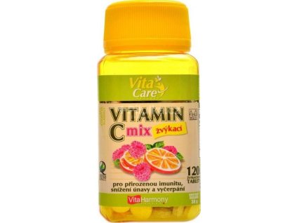 VitaHarmony Vitamin C 100mg MIX 120 žvýkacích tablet