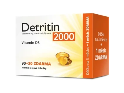 Detritin Forte Vitamin D3 2000 IU 90+30 tob.