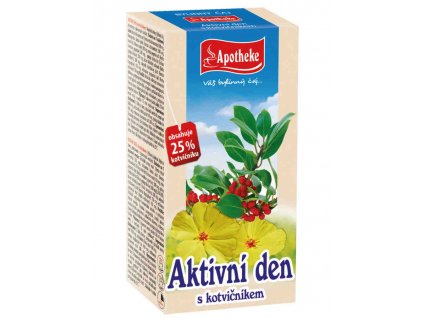 Apotheke Aktivní den s kotvičníkem čaj 20x2g