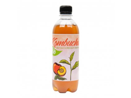 Stevikom BIO Kombucha Bílý čaj s příchutí broskve 500 ml