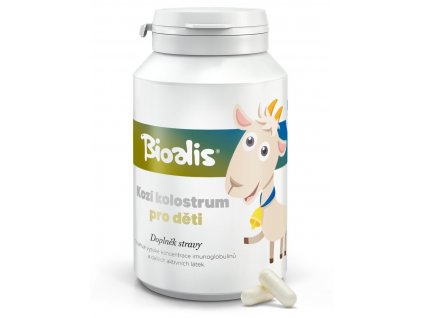 Bioalis Kozí kolostrum pro děti 140 kapslí