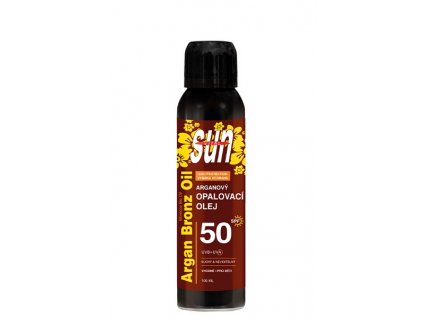 Vivaco SUN Arganový suchý opalovací olej sprej SPF 50 100 ml