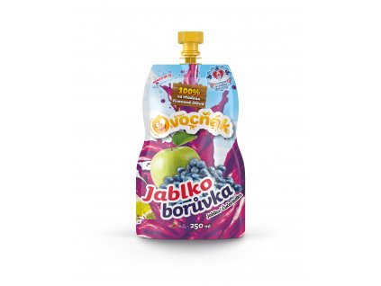 65612 ovocnak most jablko boruvka 250 ml