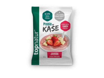 Topnatur Probio kaše Jahoda a bílá čokoláda 60 g