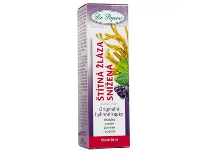 DR. POPOV Štítná žláza snížená bylinné kapky 50 ml