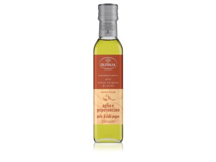 Zálivka s extra panenským olivovým olejem s chilli a česnekem