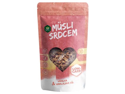 Topnatur Low Carb Müsli srdcem Vanilka&Himalájská sůl 350 g