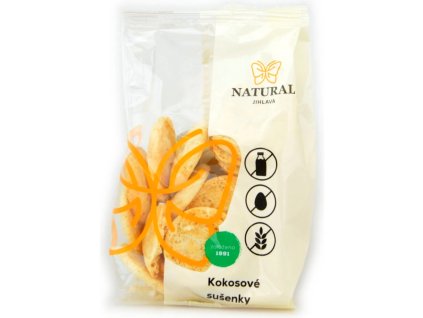 Sušenky kokosové bez lepku, vajec a mléka Natural 150g