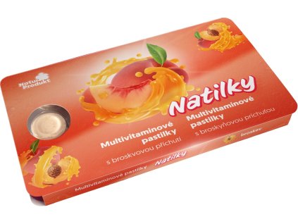 Natilky multivitaminové pastilky broskev