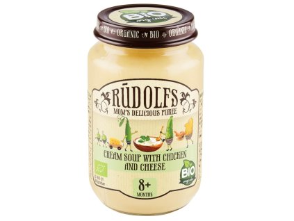 rudolfs bio kremova polevka s kurecim masem 190 g od 8 mesicu