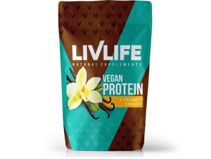 livlife vegan protein s prichuti vanilky 245 g
