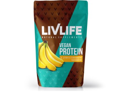 livlife vegan protein s lyofilizovanym bananem 245 g