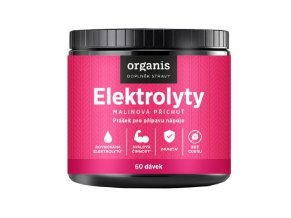 organis elektrolyty malina 60 davek 314 g