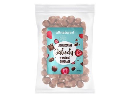 allnature mrazem susene jahody v mlecne cokolade 100 g