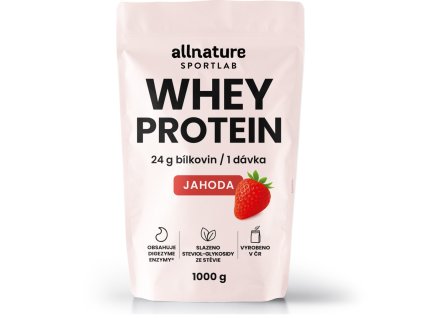 allnature sportlab whey protein jahoda 1000 g