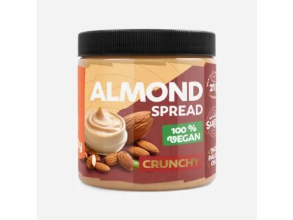 mandlovy krem krupavy 100 500 g img grizly~~orechova masla a kremy~~orechova masla 500g~~almond spread crunchy fd 99