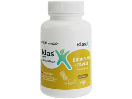 Klas Bromelain + Papain 90 tbl.