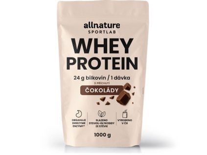 allnature sportlab whey protein s prichuti cokolady 1000 g