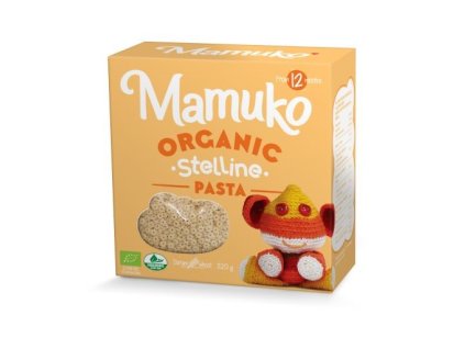 mamuko bio testoviny stellini pro deti od 12 mesicu 320 g