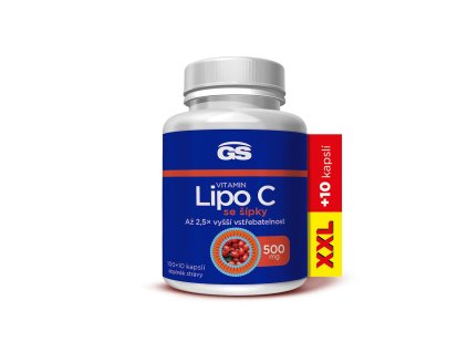 GS Vitamin Lipo C 500 mg se šípky XXL 100+10 kapslí