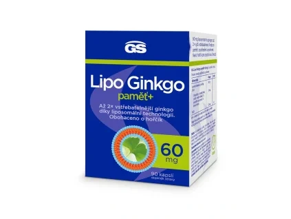 GS Lipo Ginkgo paměť+ 60mg 90 kapslí