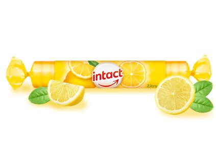 Intact rolička hroznový cukr s vit. C CITRÓN