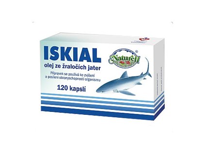 Naturell Iskial olej ze žraločích jater 120 kapslí