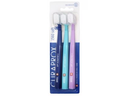 Curaprox Jemný zubní kartáček 1560 Soft 3 ks