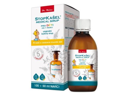 StopKašel sirup dr. Weiss pro děti 100 ml + 50 ml ZDARMA