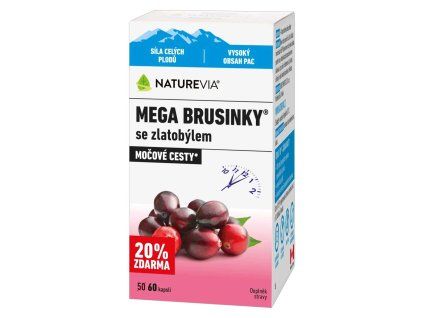 Naturevia Mega Brusinky 60 kapslí