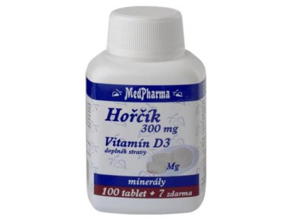 MedPharma Hořčík 300 mg + vitamín D3 107 tbl.