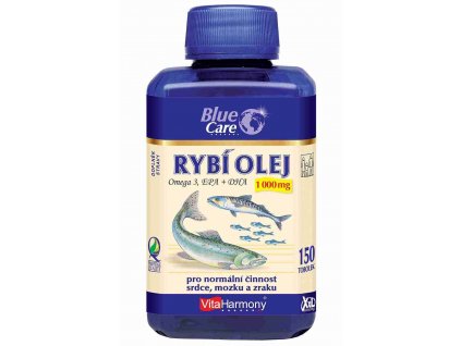 VitaHarmony Rybí olej Omega 3 EPA + DHA 1000 mg XXL 150 tob.