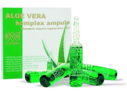 EVA Cosmetics Aloe vera ampule - intenzivní vlasová regenerační kúra 5x10 ml