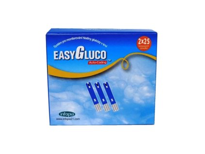 Easygluco Testovací proužky pro glukometr EasyGluco 50 ks